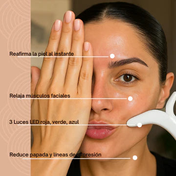 🌟 Rejuvenece con luz LED-Masajeador Facial LUXIGLOW